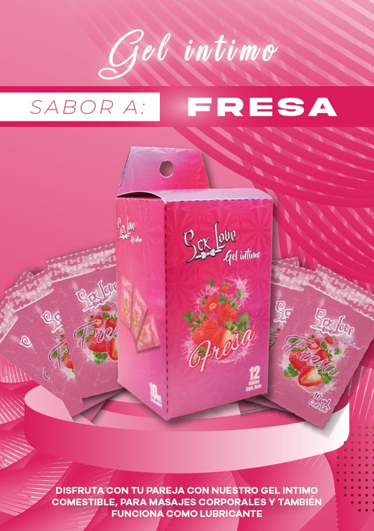 Lubricante Sachets Fresa
